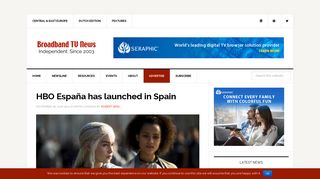 HBO España has launched in Spain - Broadband TV News