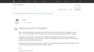HBO Go and Apple TV 
