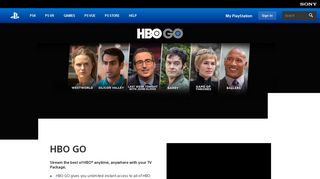 HBO GO App on PlayStation | PlayStation Network Entertainment