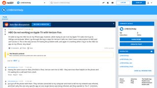 HBO Go not working on Apple TV with Verizon Fios : HBOGOHelp - Reddit