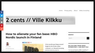 How to alienate your fan base: HBO Nordic launch in Finland – 2 cents ...
