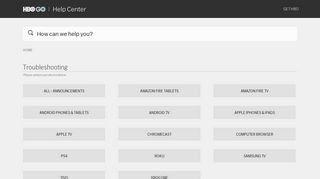 Troubleshooting – HBO GO