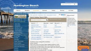 HBPL Catalog / Search Items - City of Huntington Beach