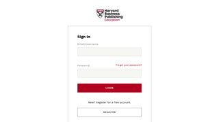Sign In - Harvard Business Publishing - Harvard University