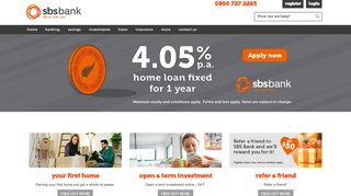 Welcome to SBS Bank | Home loans, Savings & Everyday Banking