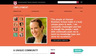 Employment - Harvard Business School
