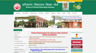 OnlineRegistration-HOS | Board of School Education Haryana