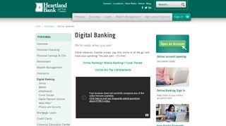 Online & Mobile Banking | Heartland Bank
