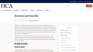 Rewards and Benefits | HCA Healthcare