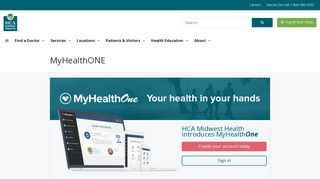 MyHealthONE Patient Portal - HCA Midwest Health