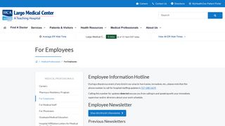 For Employees | Largo Medical Center | Largo, FL