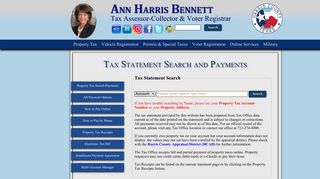 Property Tax Receipts - Harris County Tax Office