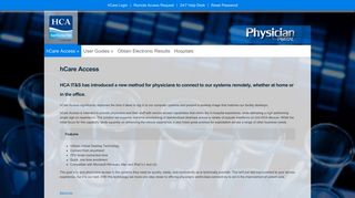 hCare Access - HCA East Florida Division's Physician Resource Site
