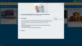 Access HCA Rewards To Login As An Employees on E Guides Service