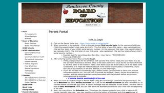 Parent Portal - Henderson County School District - Google Sites