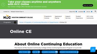 Online CE | Houston Community College - HCC