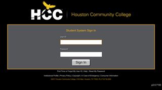 Houston Community College - Oracle PeopleSoft Sign-in