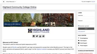 Highland Community College Online