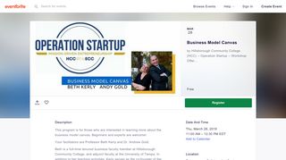 Business Model Canvas Tickets, Thu, Mar 28, 2019 at 11:00 AM ...