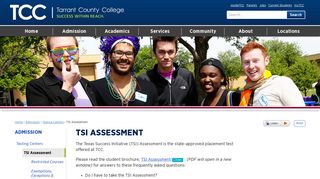 TSI Assessment - Tarrant County College