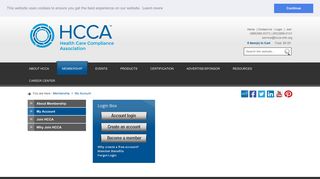 My Account - Health Care Compliance Association