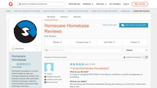 Homecare Homebase Reviews 2018 | G2 Crowd