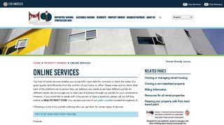 Online Services | HCIDLA