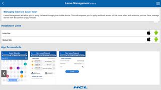 Leave Management - HCL.com