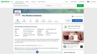 Working at HCL Workforce Solutions | Glassdoor
