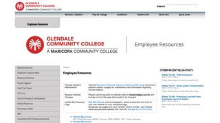 Employee Resources | Glendale Community College