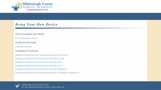 Hillsborough County Public Schools - Departments