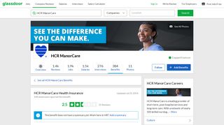 HCR ManorCare Employee Benefit: Health Insurance | Glassdoor