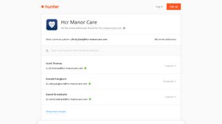 Hcr Manor Care - email addresses & email format • Hunter - Hunter.io