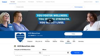 Jobs at HCR ManorCare | Indeed.com
