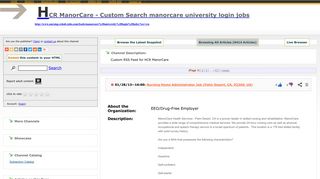 HCR ManorCare - Custom Search manorcare university login jobs