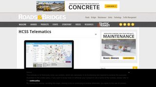 HCSS Telematics | Roads & Bridges