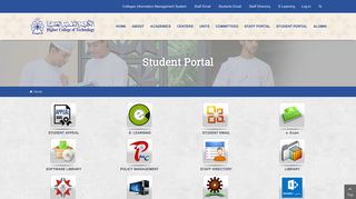 Higher College of Technology - Student Portal
