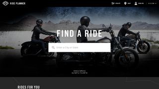 Harley-Davidson Ride Planner