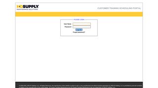 HD Supply | Customer Training Portal - Login Page