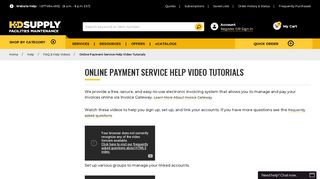 Invoice Gateway Online Payment Service | HD Supply