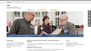 Hochschule Darmstadt - University of Applied Sciences: h-da english ...