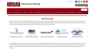 My Policy Login | Online Insurance Account Signon - HDA Insurance ...