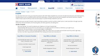 EasyEMI - HDFC Bank