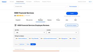 Working at HDB Financial Services: 81 Reviews about Pay & Benefits ...