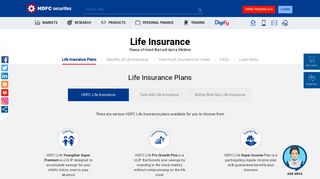Life Insurance Policy - Best Life Insurance Plans | HDFC Securities