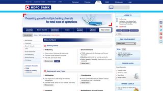 Net Banking Services | HDFC Bank - Online Banking Services ...