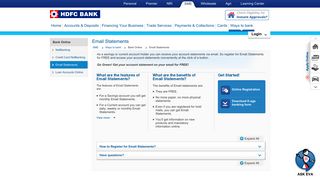 Bank Statement | HDFC Bank: Email Statement, Online Bank Account ...