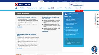 Car Insurance - Buy & Renew Your Car Insurance Online | HDFC Bank