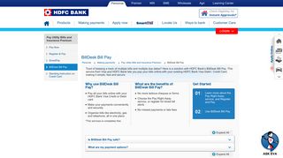 BillDesk Bill Pay - HDFC Bank