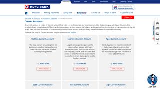 Current Account - Open Current Accounts Online in India with HDFC ...